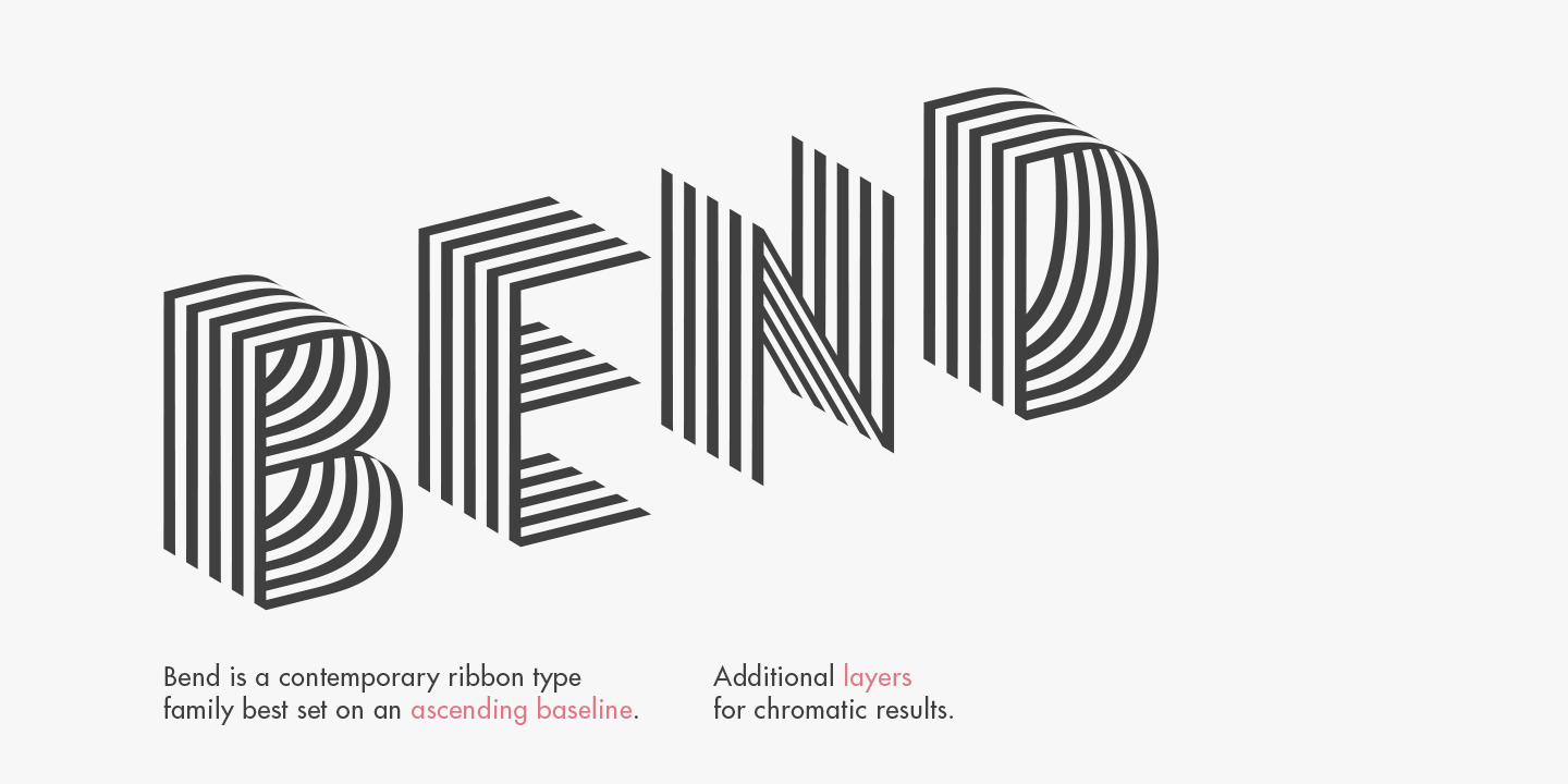 Bend One Font preview